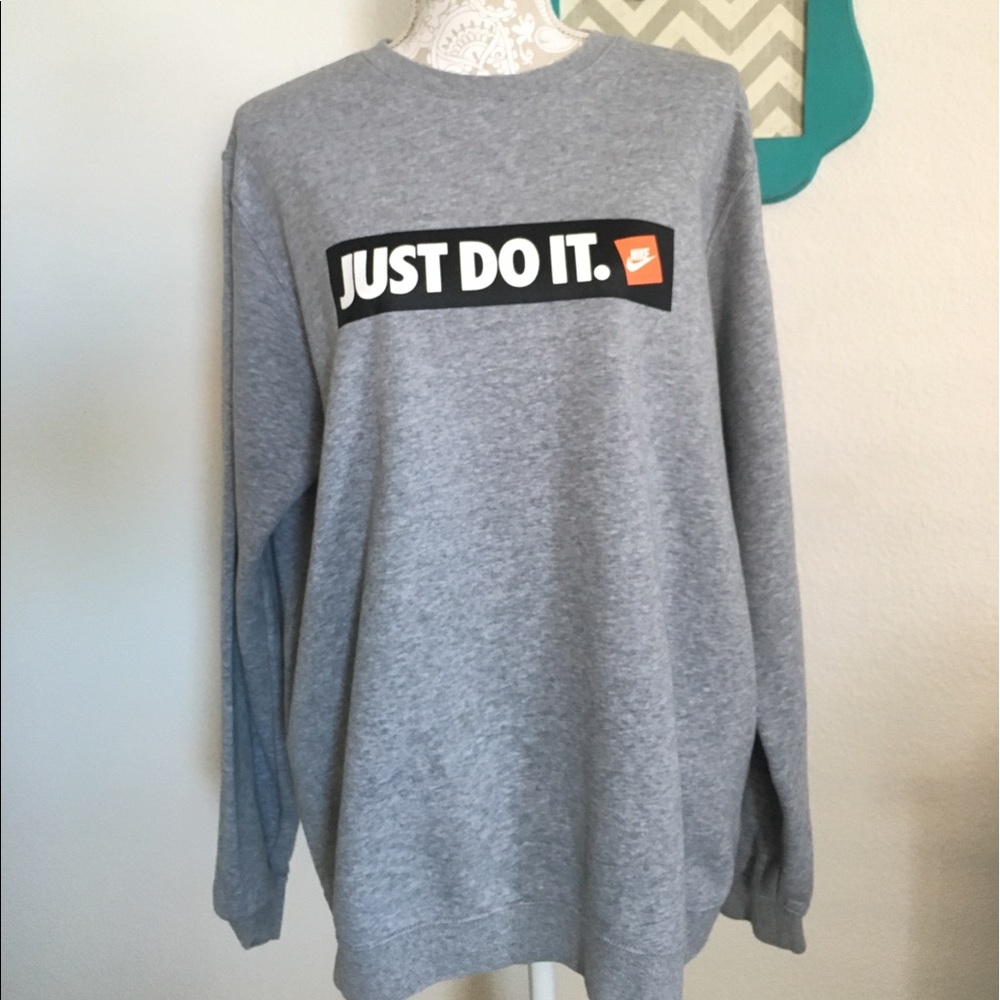 Nike Just Do It grey sweatshirt